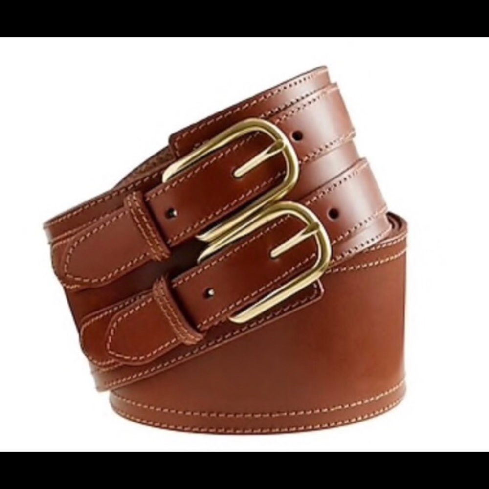 J. Crew wide leather belt. Large
New without tags